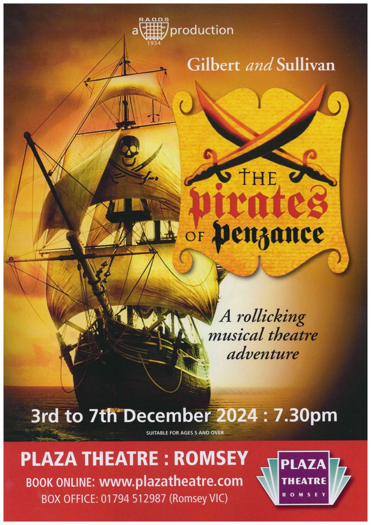 The PLAZA Pirates of Penzance 3-7 Dec 2024