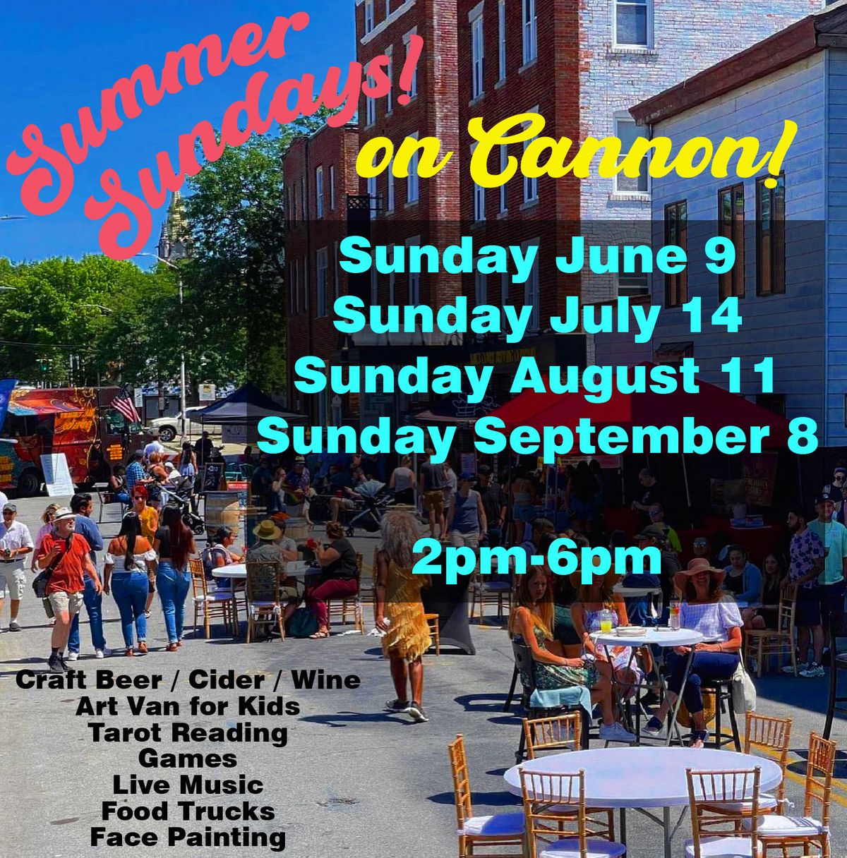 Summer Sundays on Cannon!  Block Party!  Live Music & More!