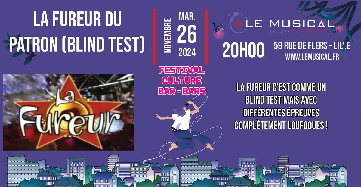 Fest CCBB: La fureur du patron (blind test)