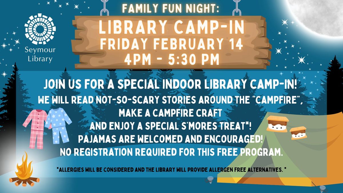 Family Fun Night: Library Camp-IN