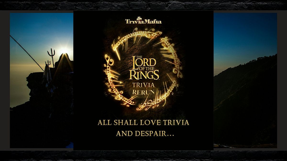 Themed Trivia: LORD OF THE RINGS