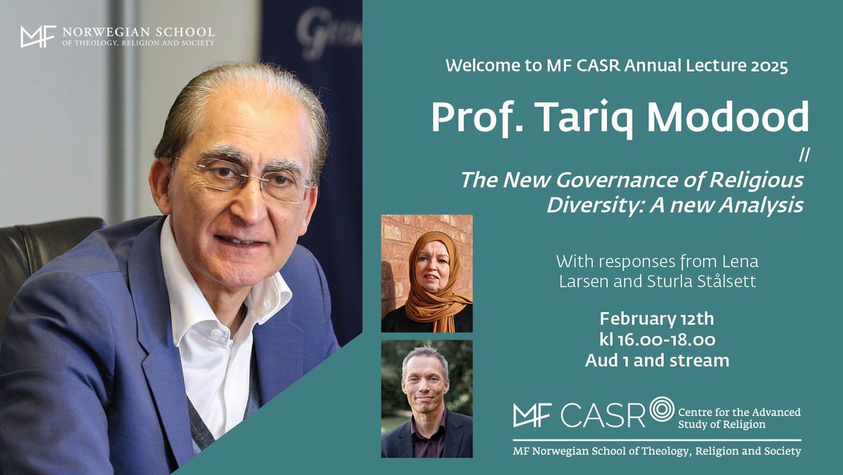 MF CASR Annual Lecture 2025 -Tariq Modood