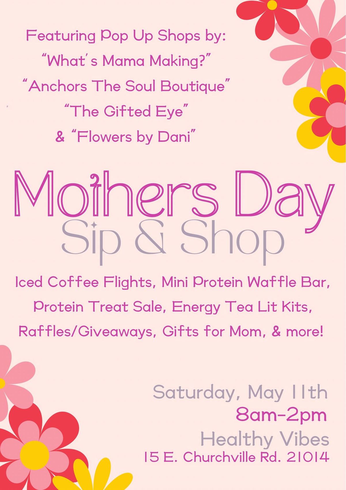 Mothers Day Sip & Shop