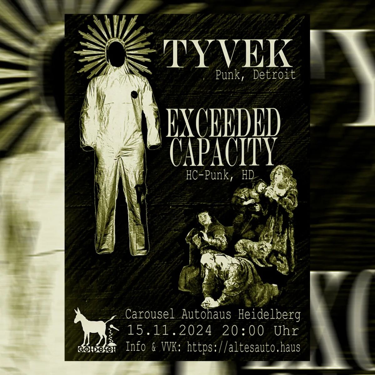 LIVE: Tyvek (Detroit) und Exceeded Capacity (Heidelberg)