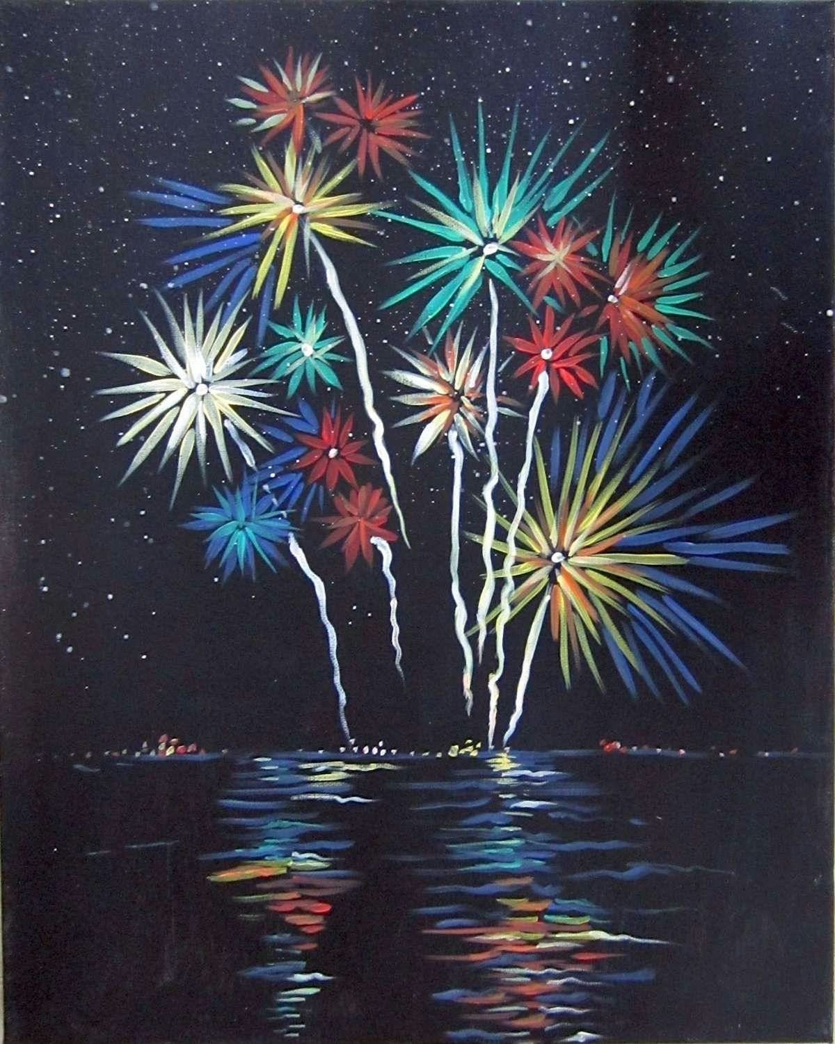 Paint Party: Fireworks over the Lake