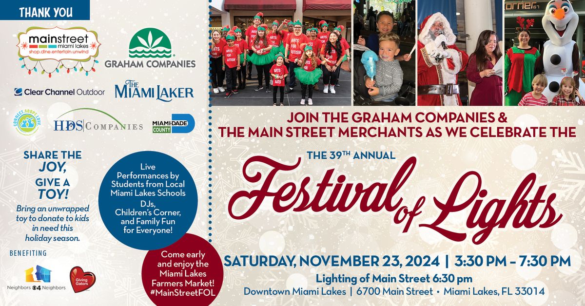 39th Annual Main Street Festival of Lights