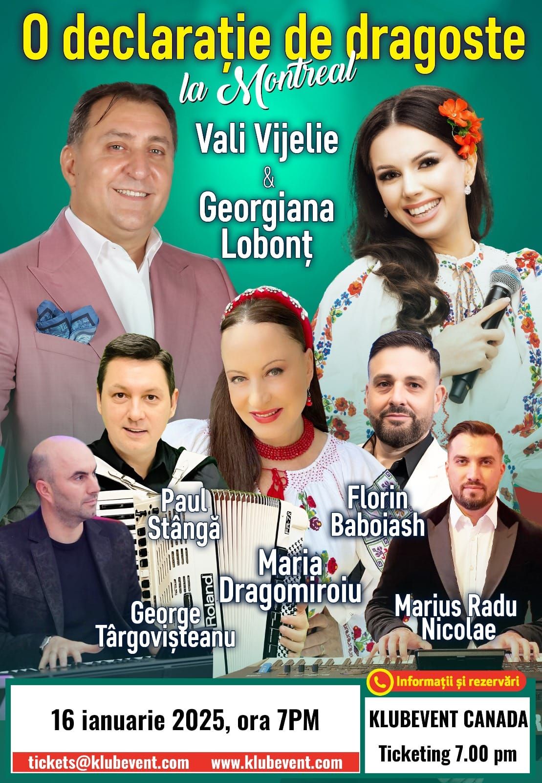 MONTREAL Dinner & Show Vali Vijelie Georgiana Lobont Maria Dragomiroiu Paul St\u00e2nga 