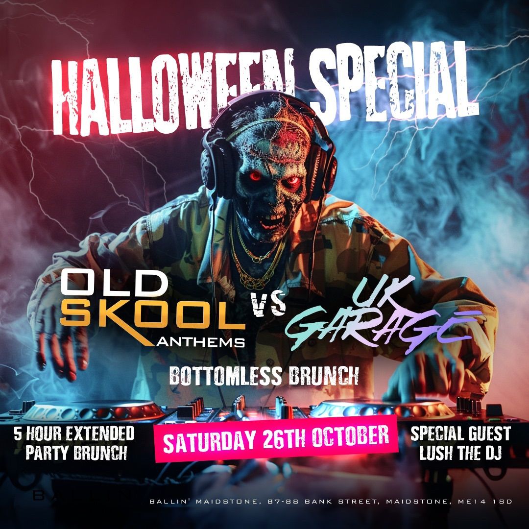 Halloween Special - Kisstory vs UK Garage Extended 5 Hour Bottomless Brunch 