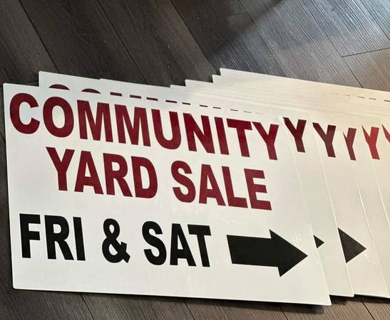 Community Yard Sale Event - Sign Up Now!