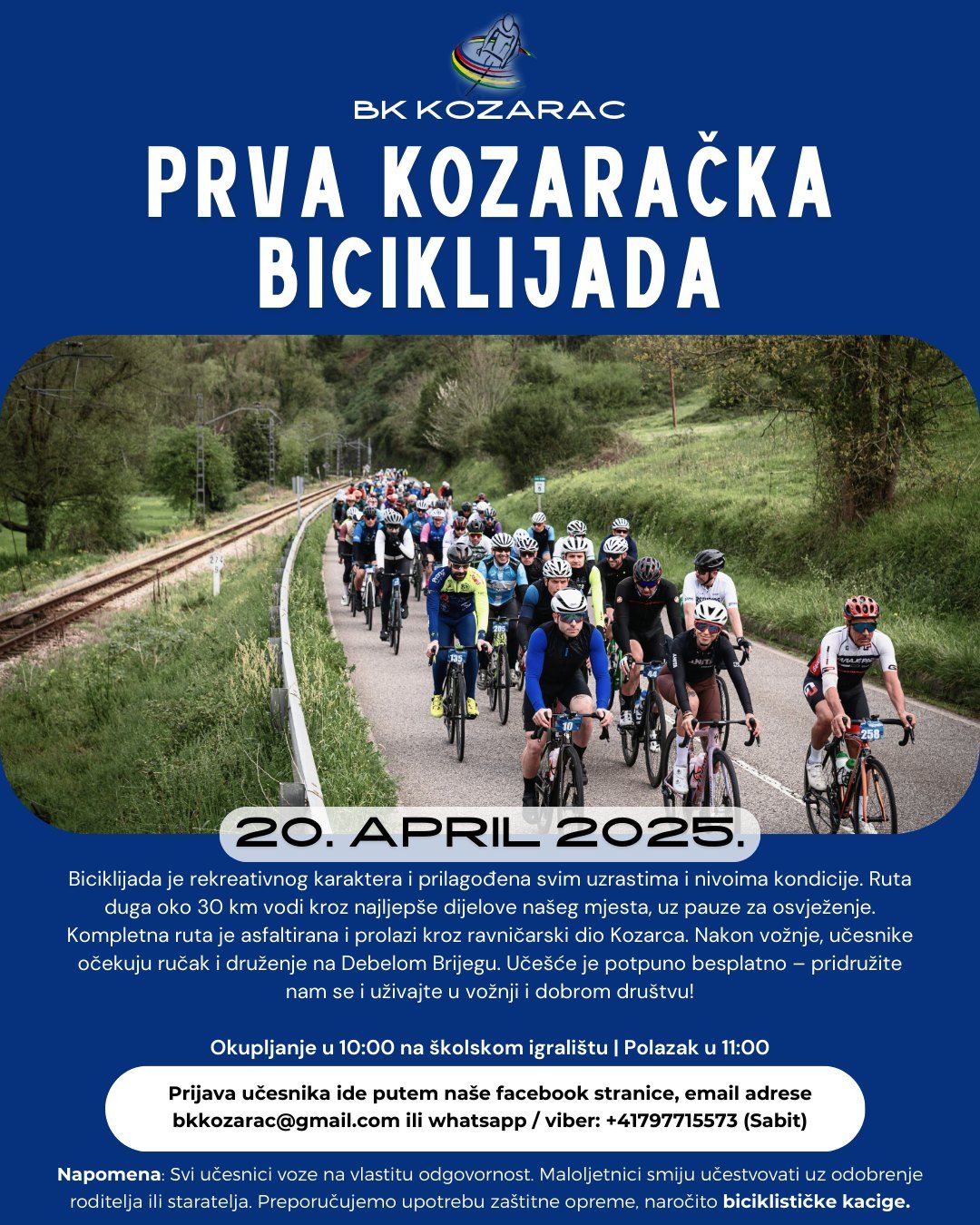 Prva Kozara\u010dka biciklijada - 20.4.2025