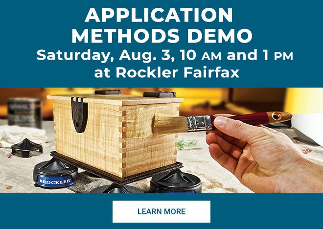 Finish Application Demo at Rockler Fairfax