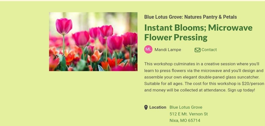 Instant Blooms: Microwave Flower Pressing