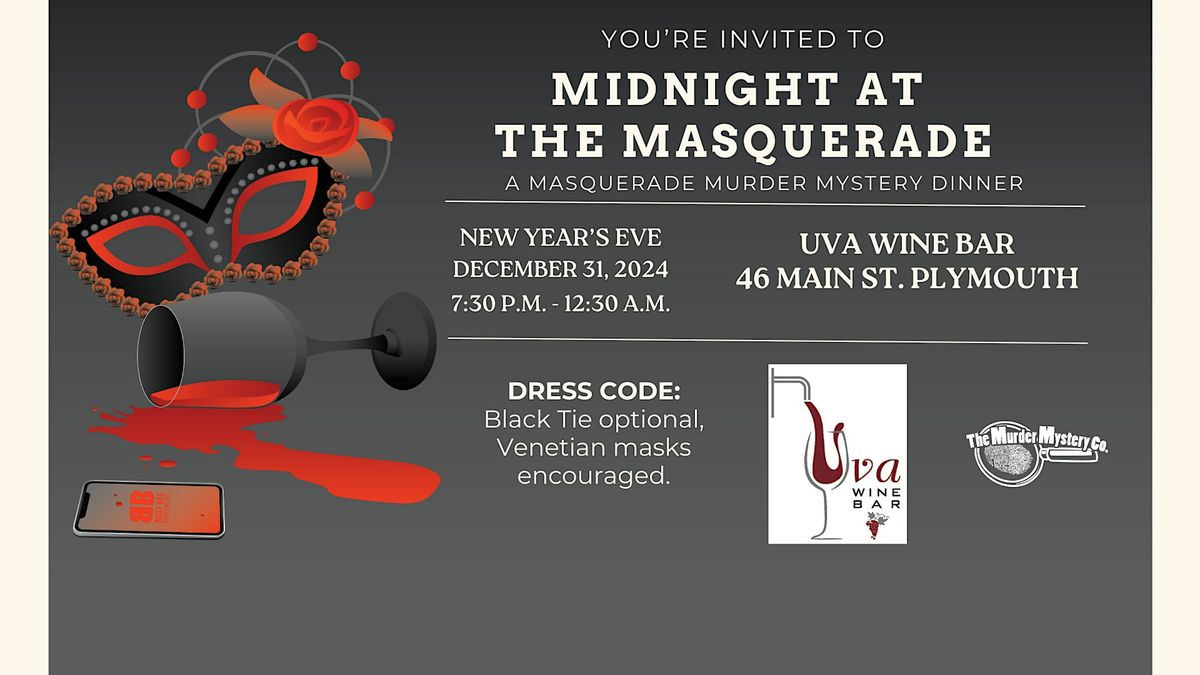 Masquerade Murder Mystery New Year's  Eve Party!