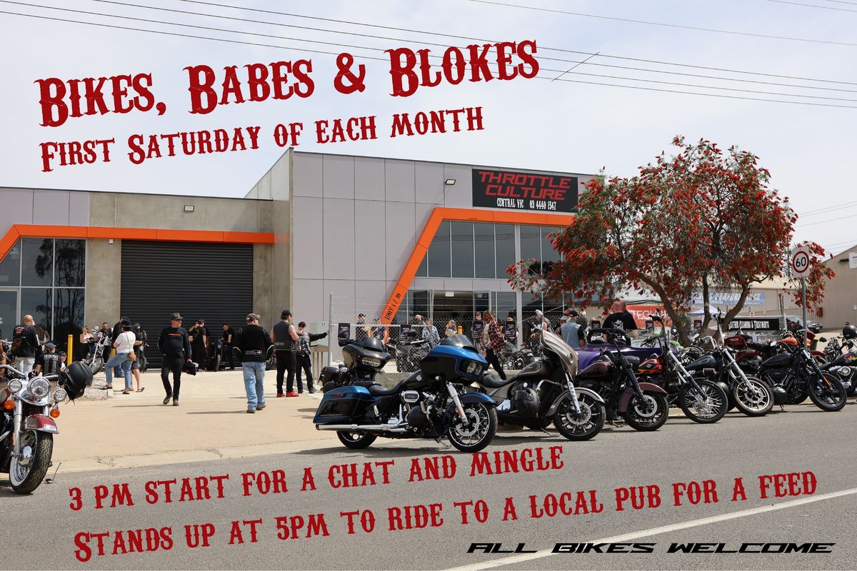 Bikes, Babes & Blokes Monthly Meet