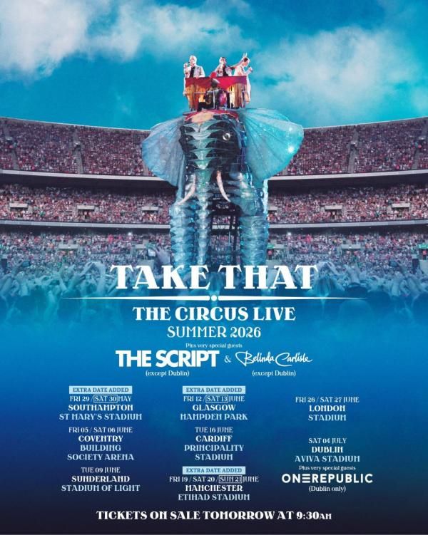 Take That Glasgow Tickets