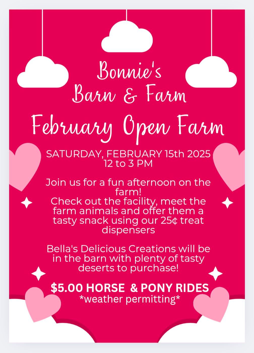 February Open Farm Day @ Bonnie's Barn & Farm \u2764\ufe0f\ud83e\ude77