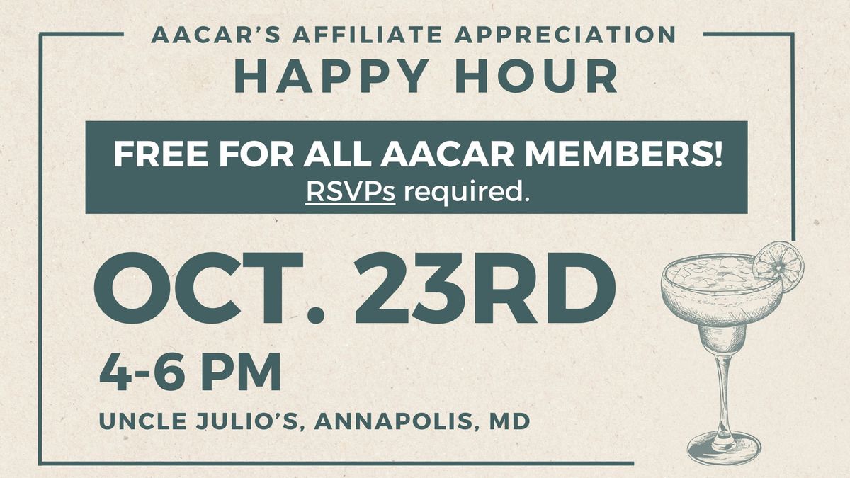 Annual Affiliate Appreciation Happy Hour