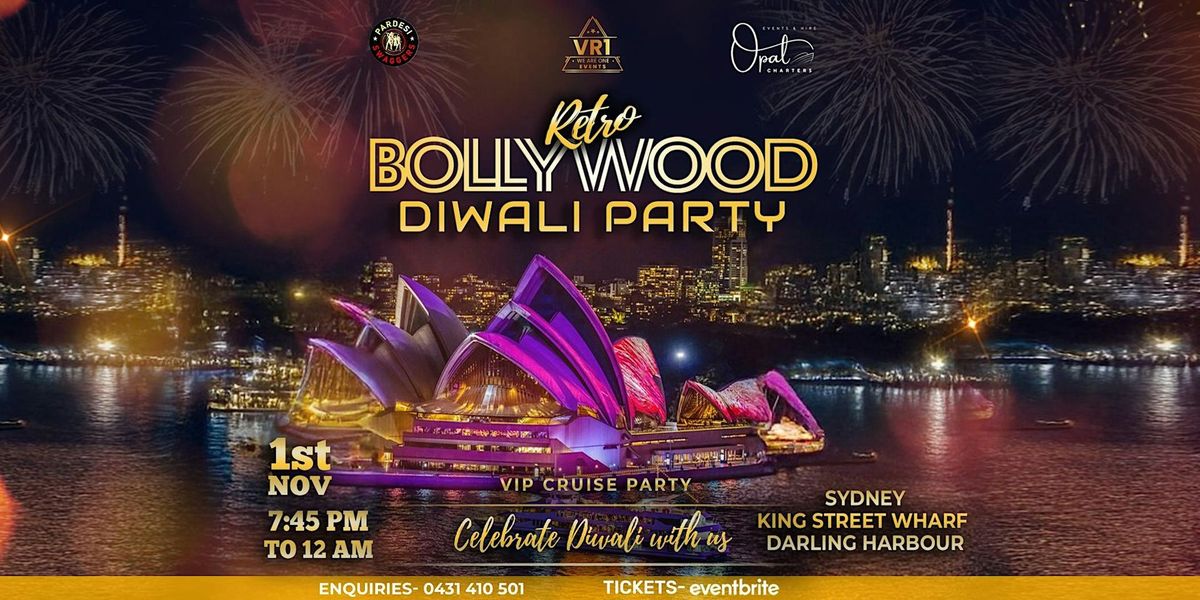 Retro Bollywood Diwali Party : VIP Cruise Experience - Dance, & Celebrate