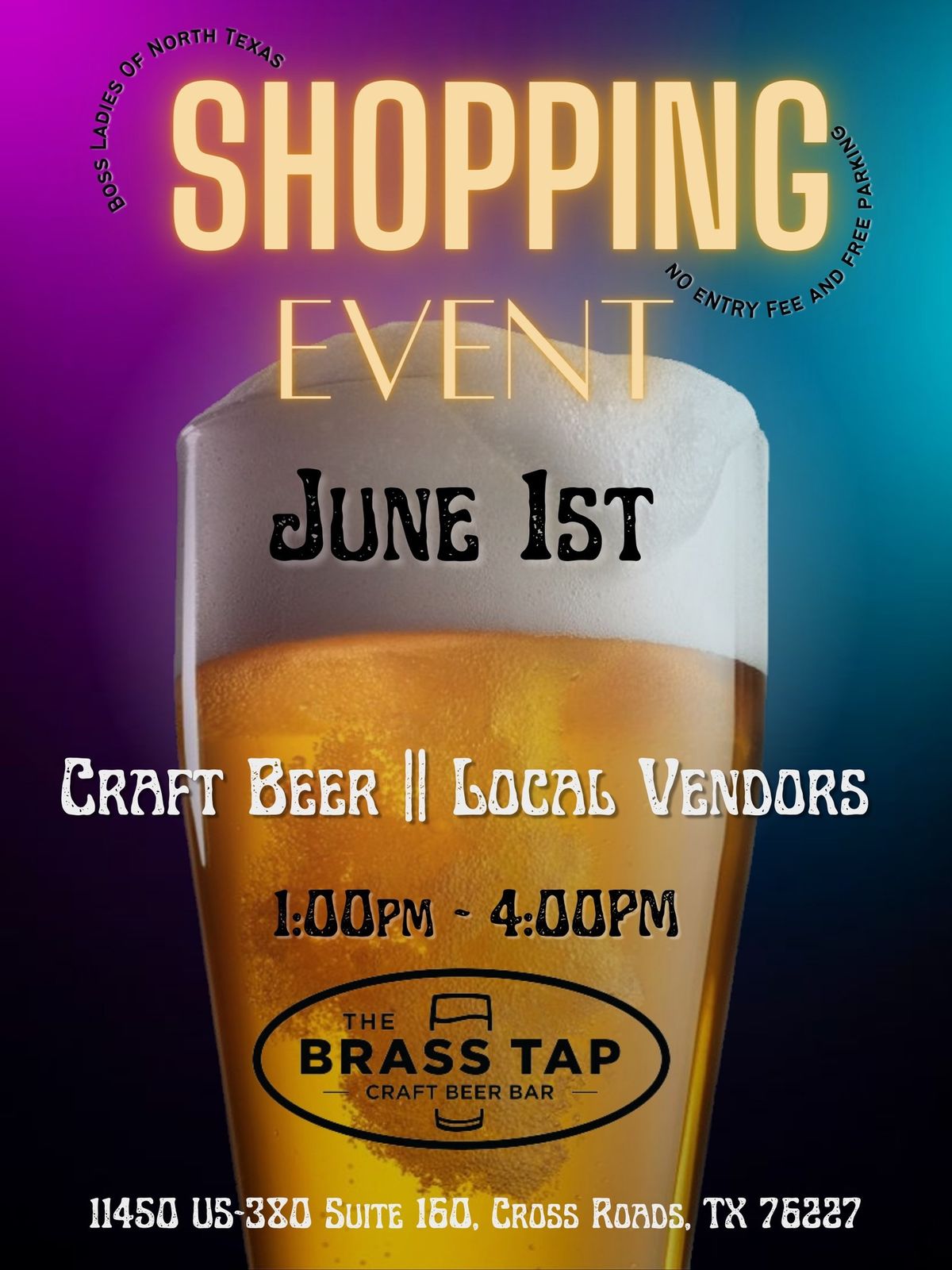 Brass Tap Shopping Event 