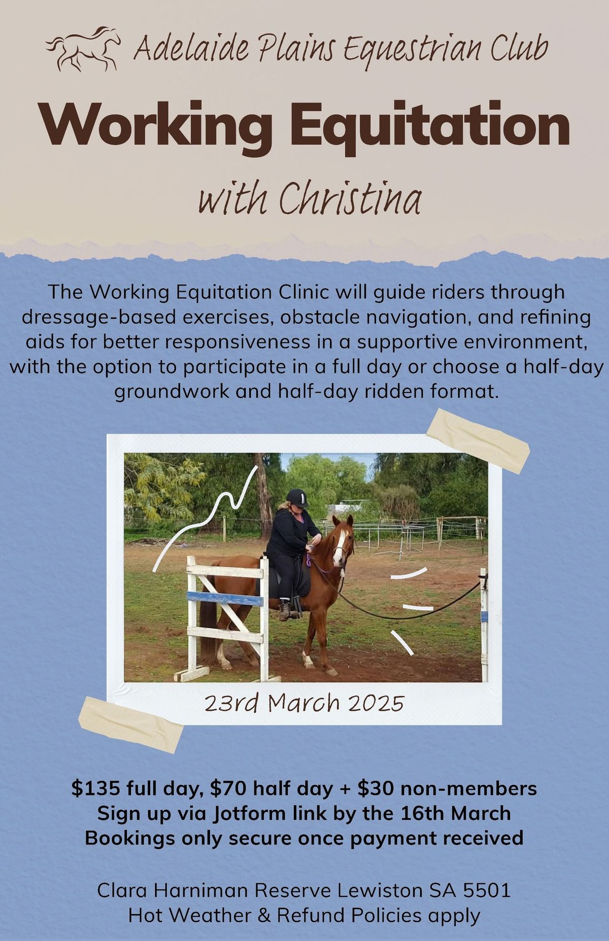 Working Equitation with Christina Nethercott n\u00e9e Norton