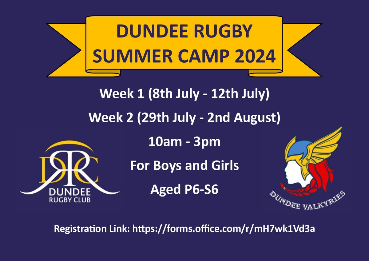 Dundee Rugby Summer Camps 2024