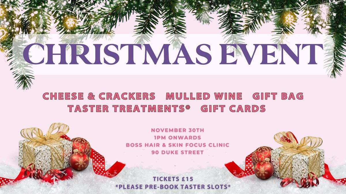 Christmas event at Skin Focus Clinic 