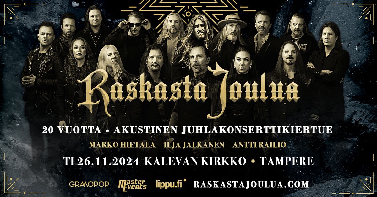 Raskasta Joulua 20 vuotta - akustinen juhlakonserttikiertue, Kalevan Kirkko, Tampere