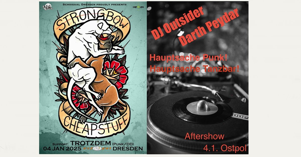 AUSVERKAUFT: Strongbow + Special Guest: Cheap Stuff, Trotzdem 