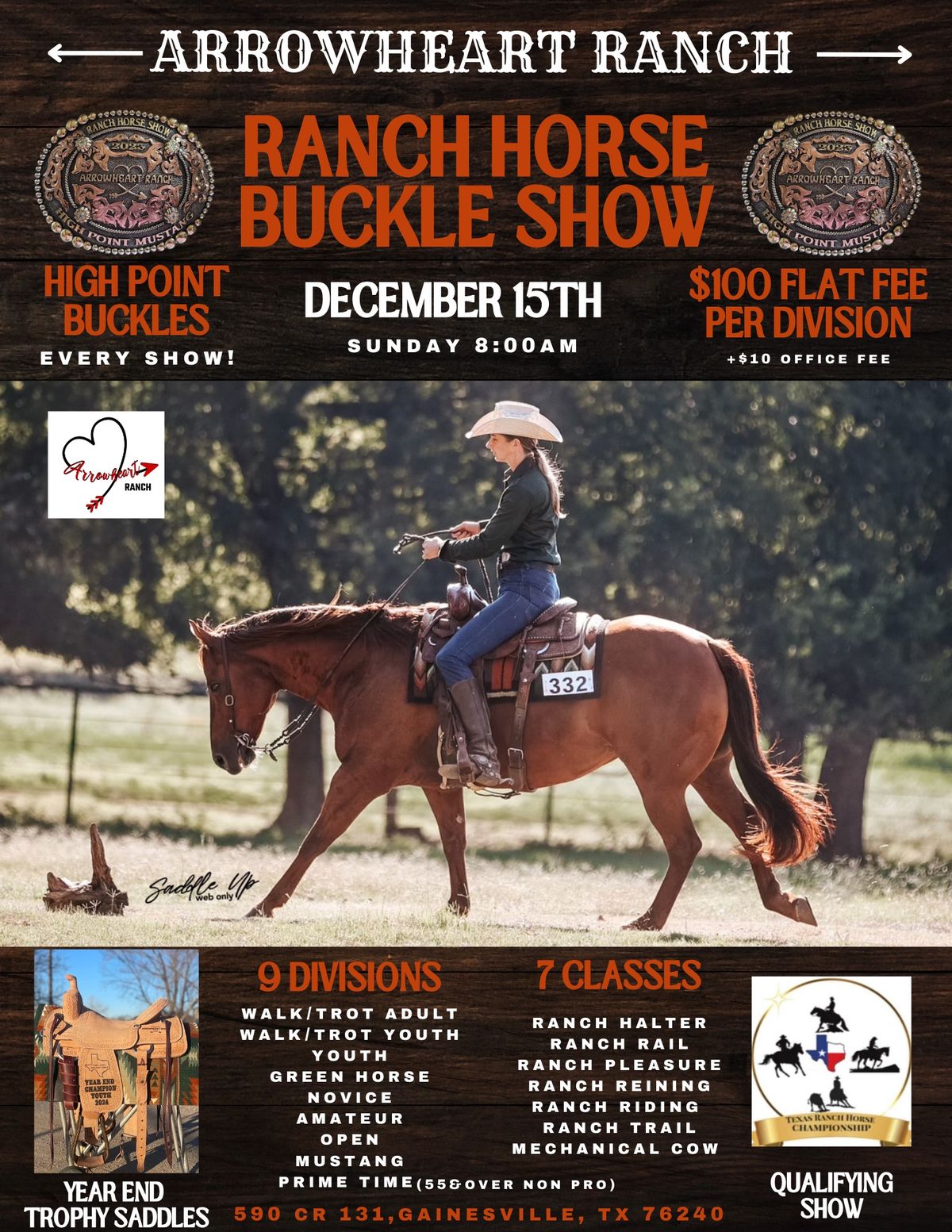 Arrowheart Ranch Horse Buckle Show 