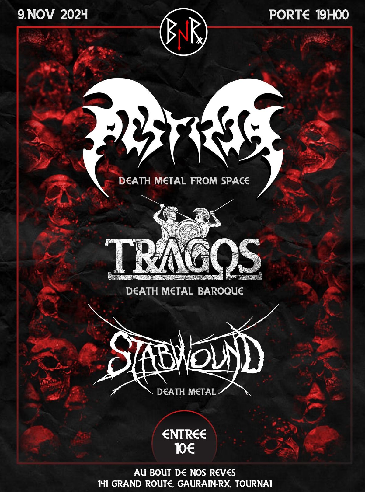 Pestifer (Be) \/ StabWounD (Fr) \/ Tragos (Fr) - Death Metal