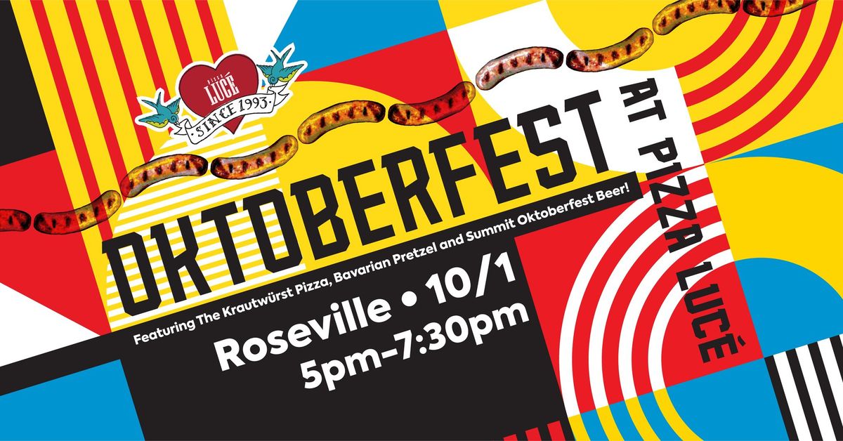 Oktoberfest at Pizza Luc\u00e9 Roseville with Summit Brewing! \ud83c\udf55\ud83c\udf7b