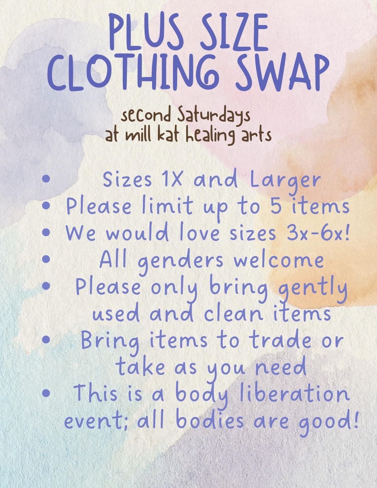 Plus Size Clothing Swap