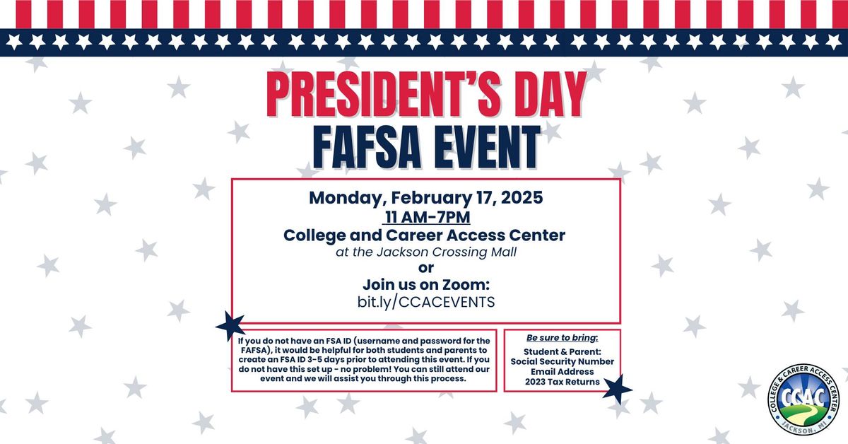 President's Day FAFSA Event