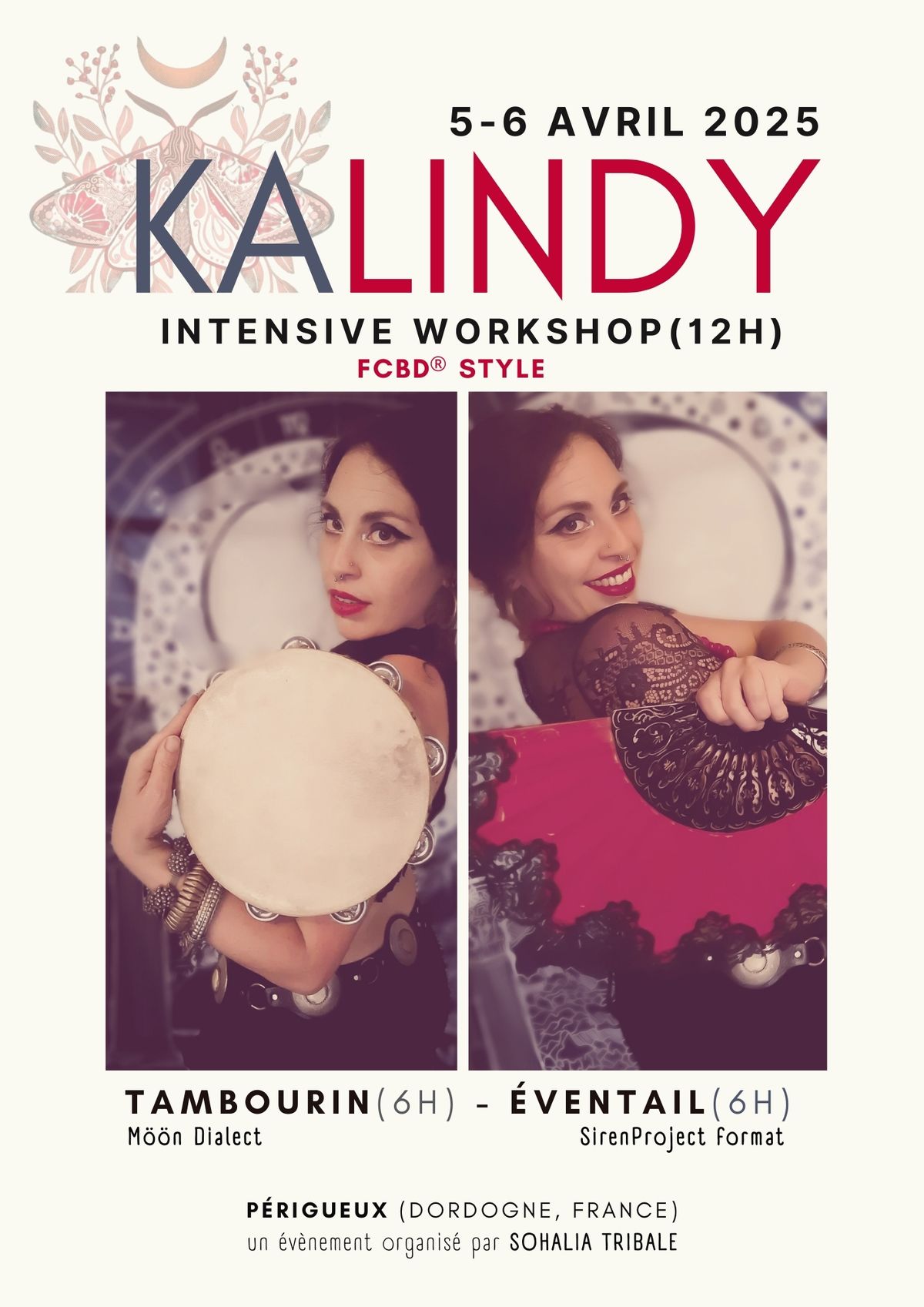 Intensive Workshop - Tambourin & Eventail avec Kalindy Rustikua