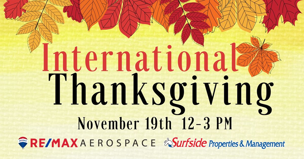 International Thanksgiving - RE\/MAX Aerospace Realty & Surfside Properties and Management