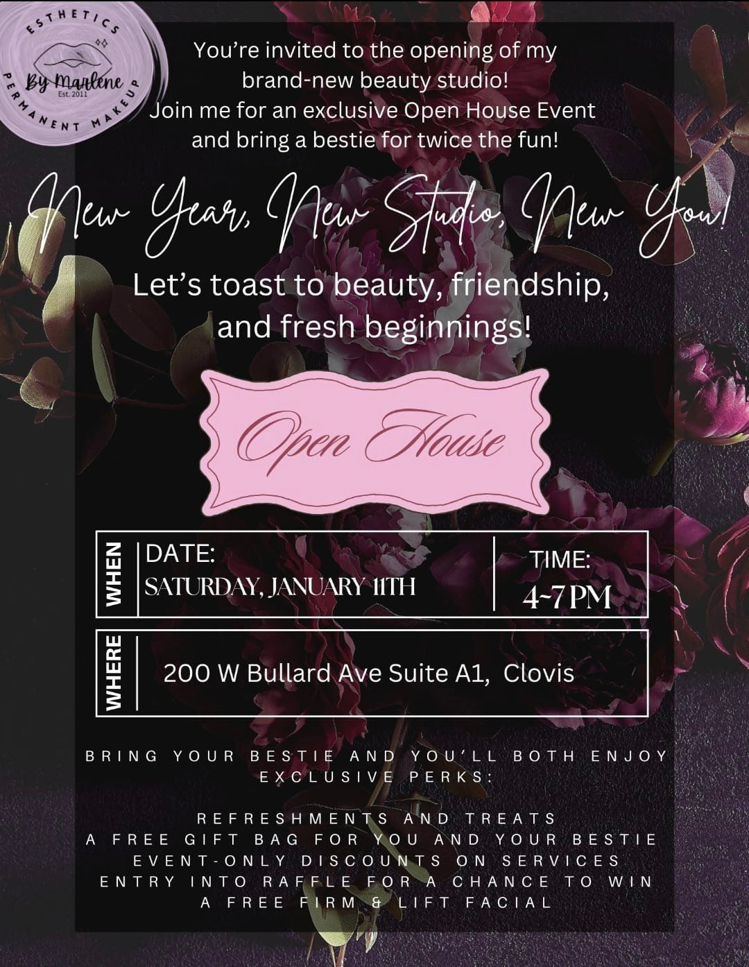 Glow with Your Bestie on January 11th at my Open House! 