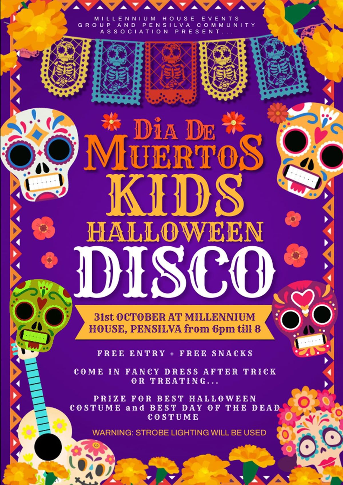 Day of the Dead Halloween Kids Disco