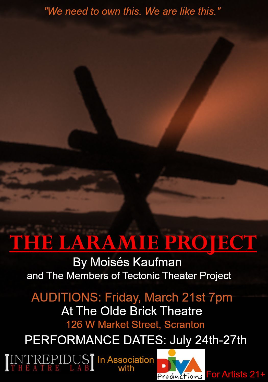 Intrepidus Presents THE LARAMIE PROJECT AUDITIONS