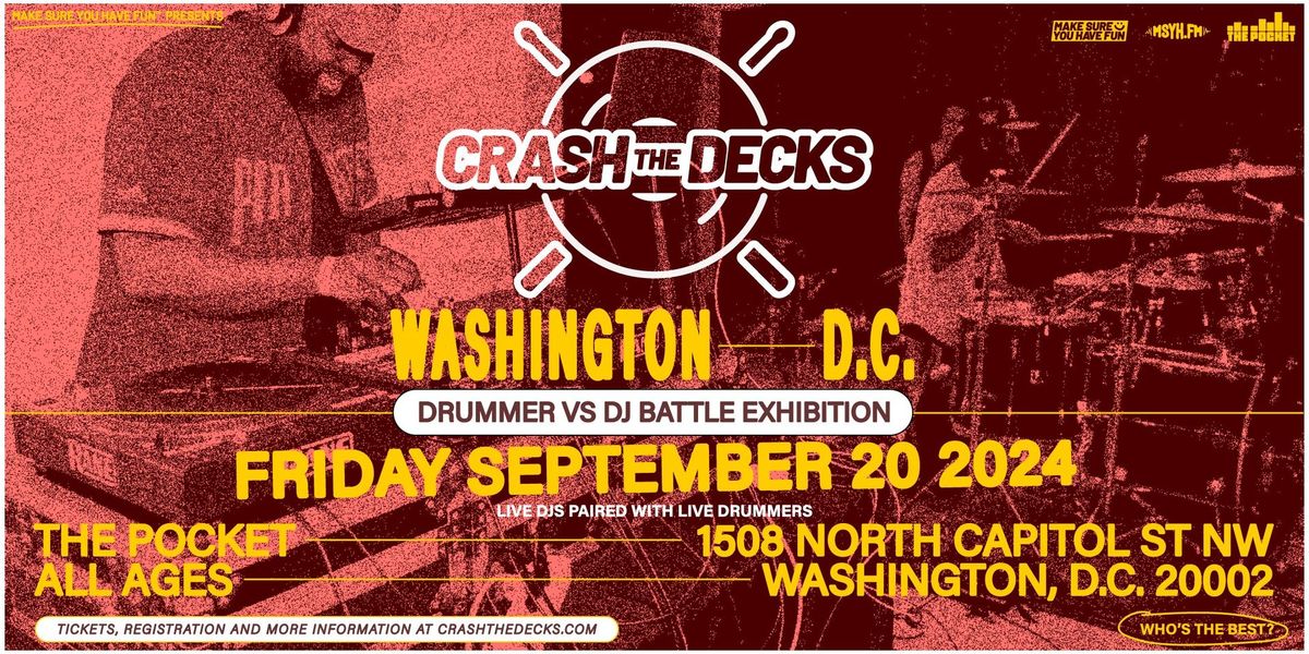 Crash the Decks: Drummer vs DJ Battle Exhibition 2024 - Washington, D.C.