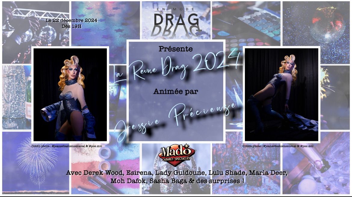 Revue drag 2024 - Pr\u00e9sent\u00e9e par En mode drag