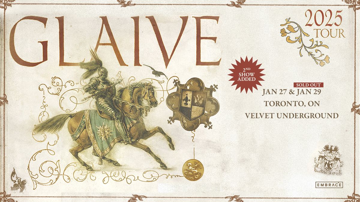 glaive @Velvet Underground | January 27th & 29th