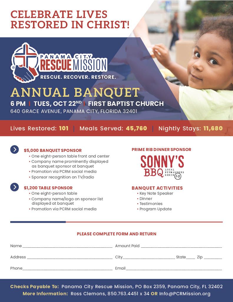 Panama City Rescue Mission Annual Banquet