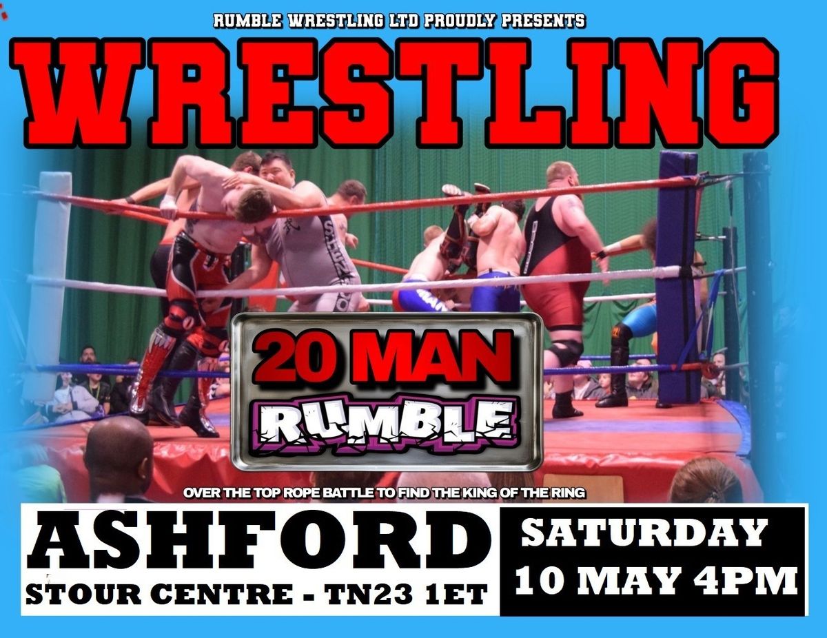 Rumble Wrestling comes to Ashford with a huge 20 MAN RUMBLE