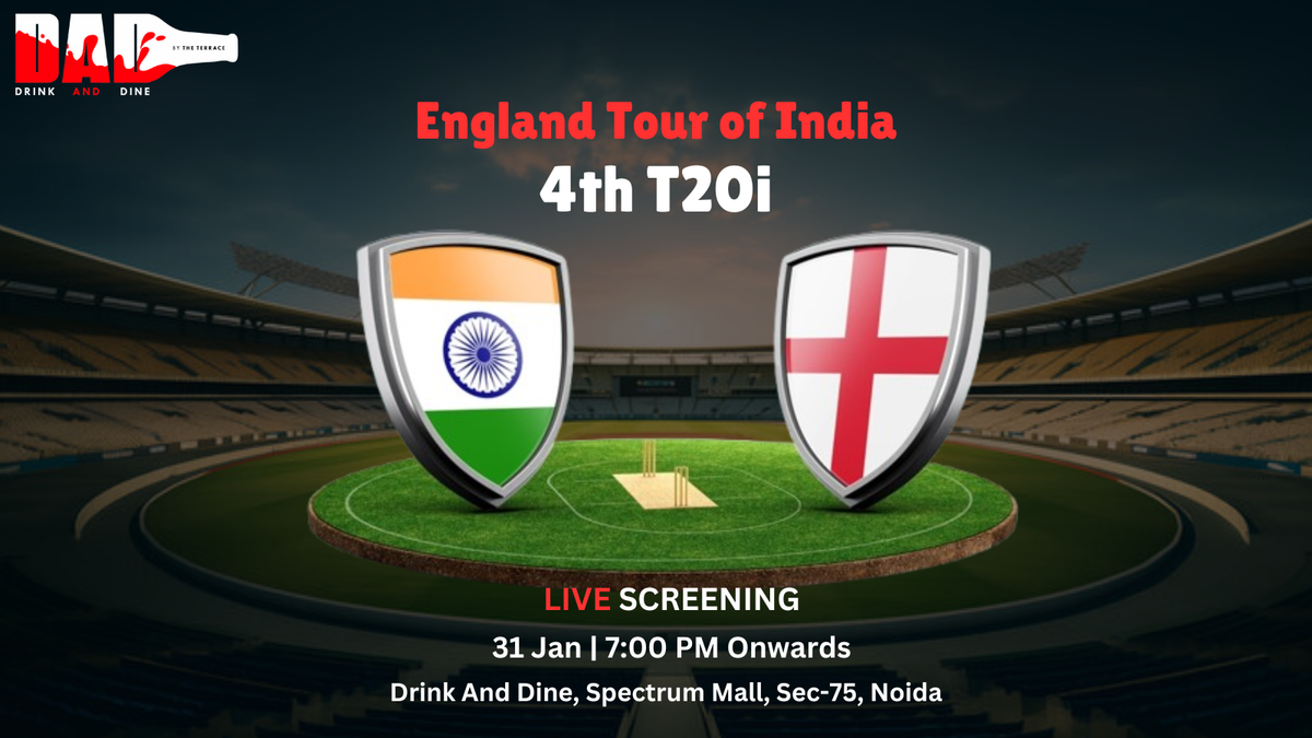 India vs England 4th T20 (Screening)