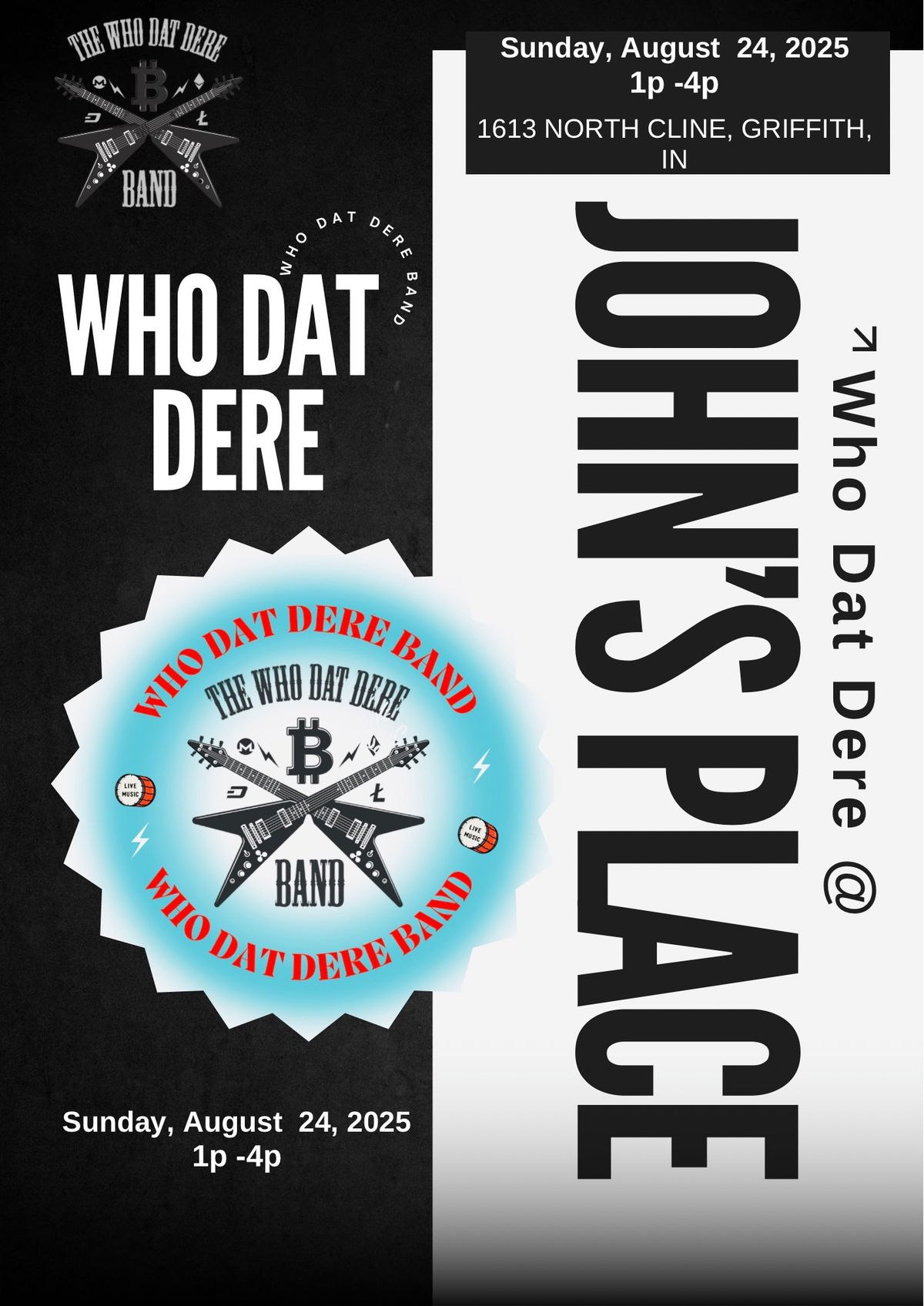 Who Dat Dere party at John\u2019s Place 