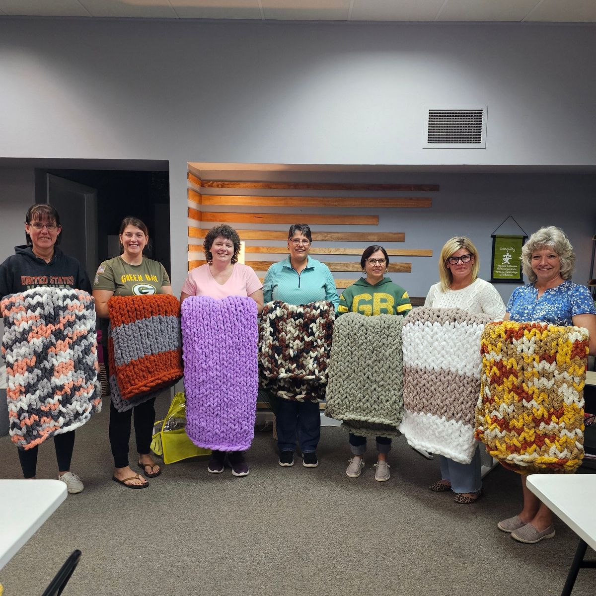 5 SPOTS LEFT! April 26th - Branch Station Chunky Knit Blanket Workshop 