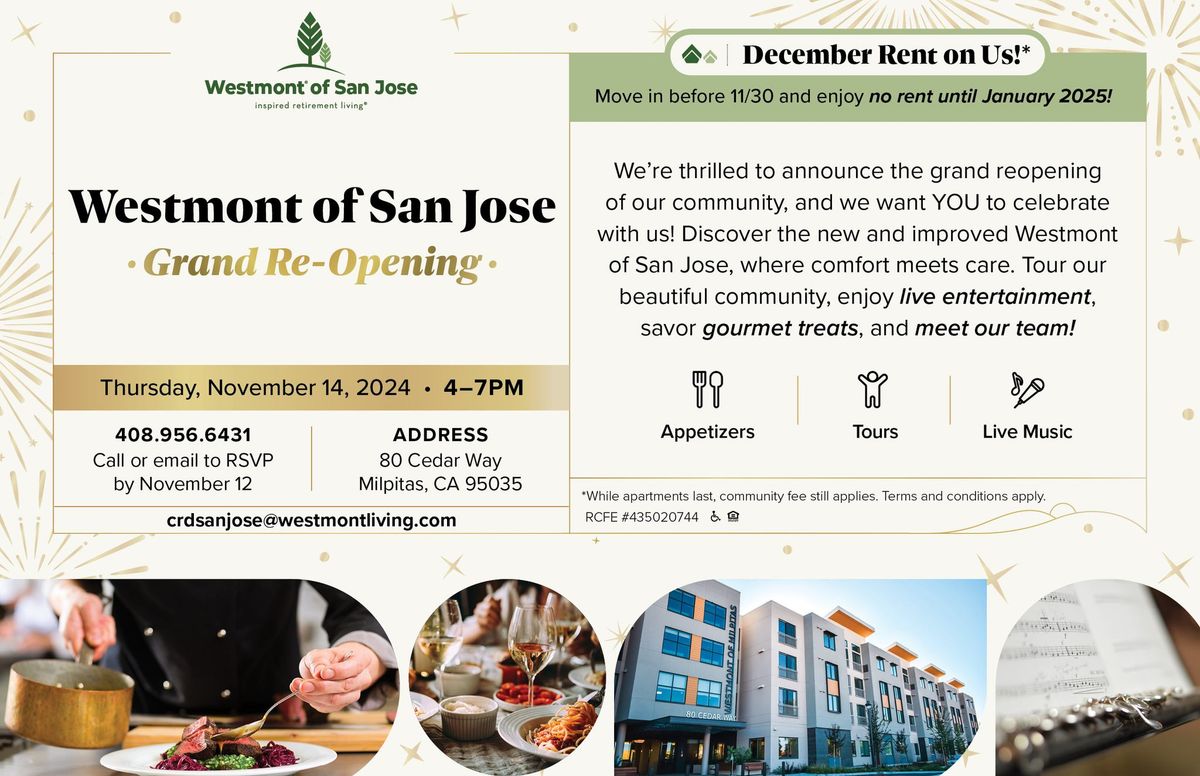 Westmont of San Jose Grand Re-Opening