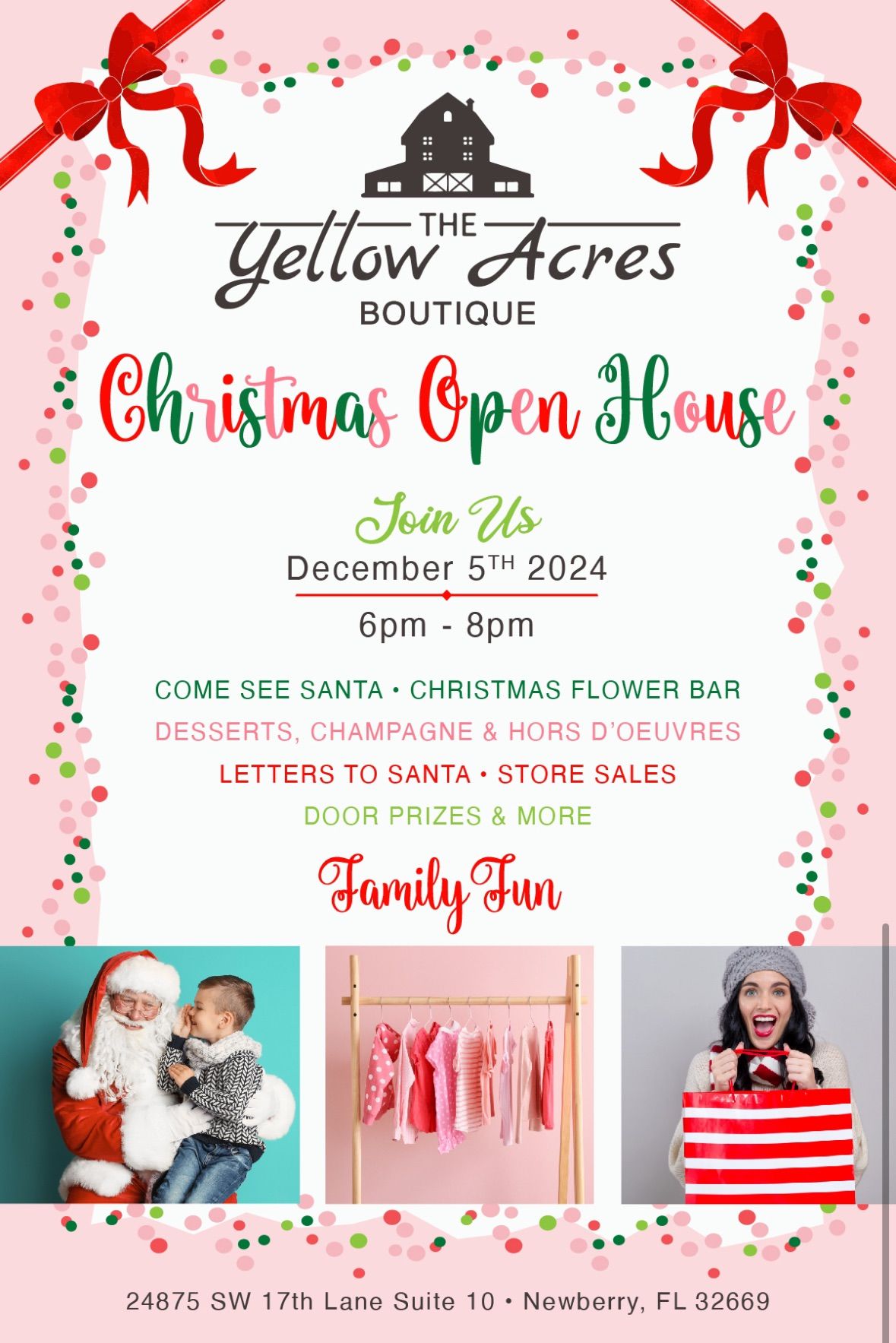 Christmas Open House With Santa! \ud83d\udecd\ufe0f\ud83c\udf85\ud83c\udffb\ud83c\udf84\ud83c\udf6d\ud83c\udf80\ud83c\udf81\ud83c\udf77