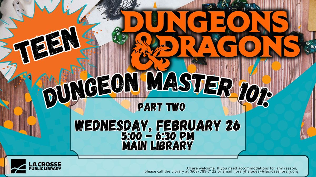 D&D Dungeon Master 101: Part Two