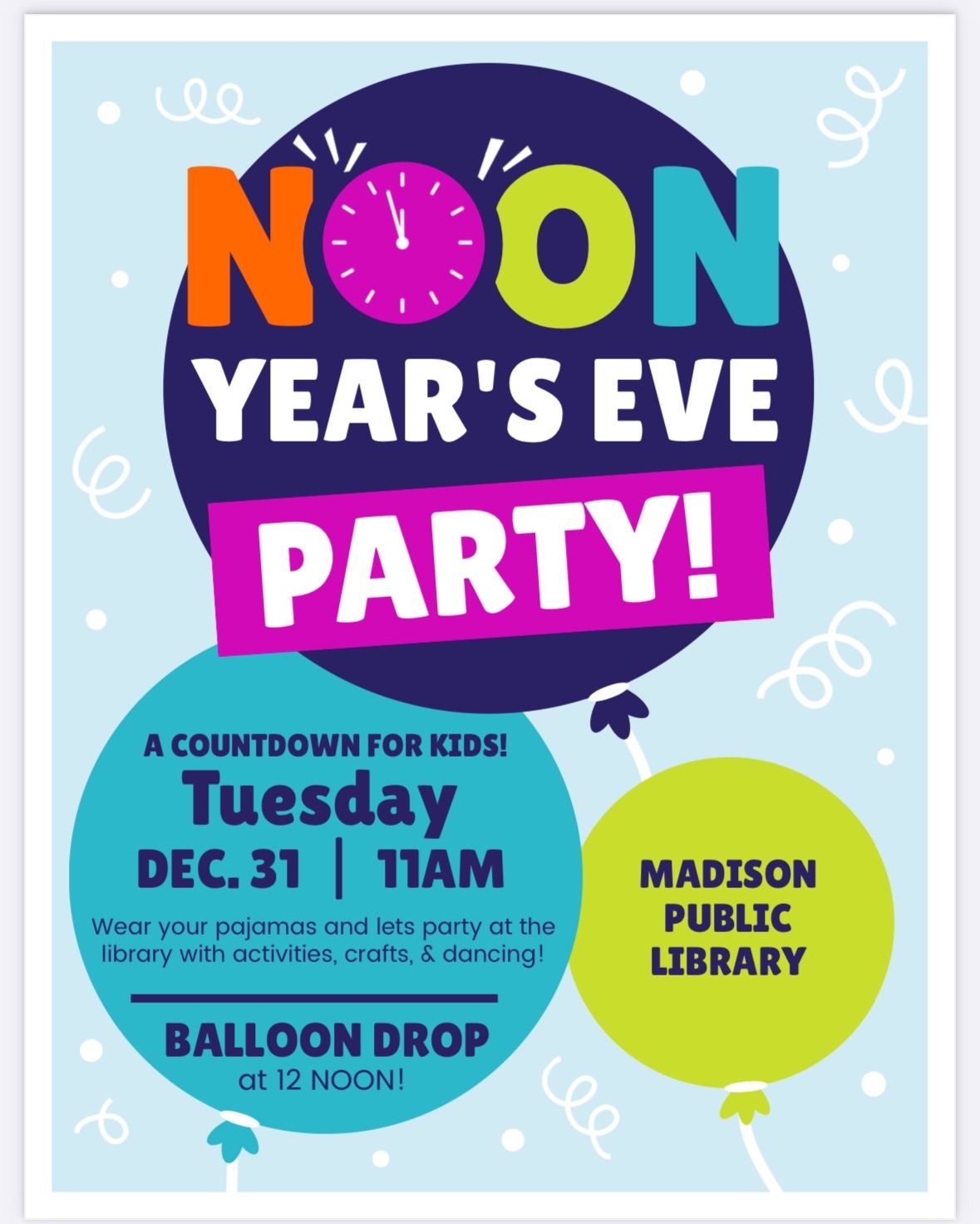 NOON Year's Eve Party!